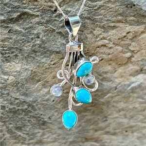 Turquoise & Moonstone Necklace